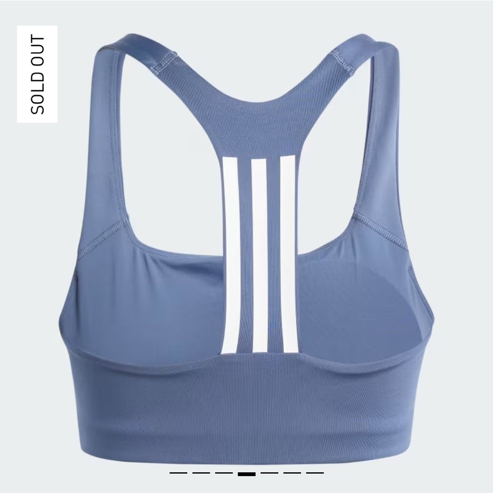 Adidas Power Impact Training Sports Bra Medium - Picture 3 of 5